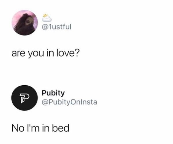 graphics - are you in love? ? Pubity No I'm in bed
