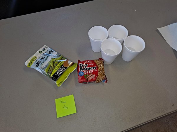funny fail photos - snacks set out for coworkers