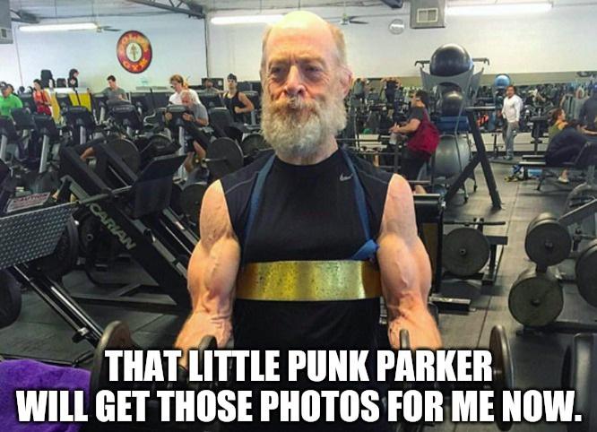 jk simmons muscle - Carian That Little Punk Parker Will Get Those Photos For Me Now.