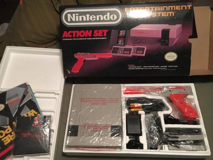 nintendo - Ecsertainment Nintendo Stem Action Set Experience The Ultimate In Video Entertainment Includar Control Deck Two Controllerstappen Light Oun Double Gamen Blick Mintao d y