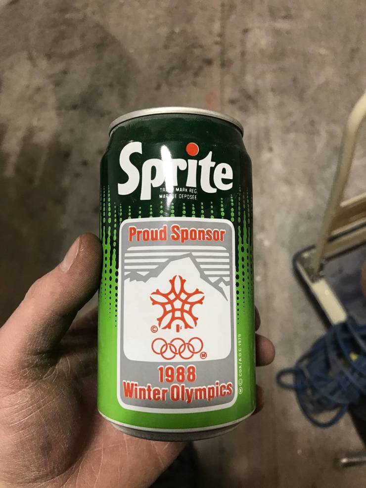 sprite old - Sprite Tamark Reg Mare Deposee Proud Sponsor 1988 Winter Olympics