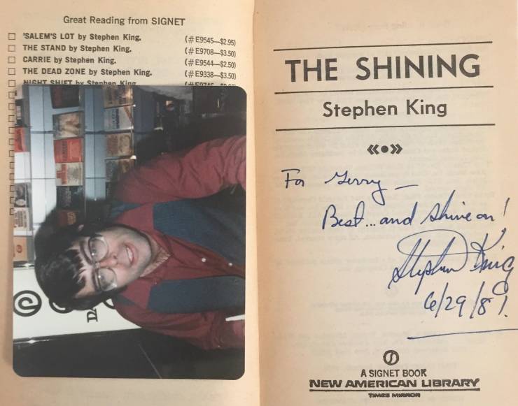 book - Great Reading from Signet 'Salem'S Lot by Stephen King. $2.95 The Stand by Stephen King. $3.50 Carrie by Stephen King. $2.50 The Dead Zone by Stephen King. $3.50 Misht Shlist Stanhan King The Shining Stephen King Lllllll to Gerry Best and shine on!