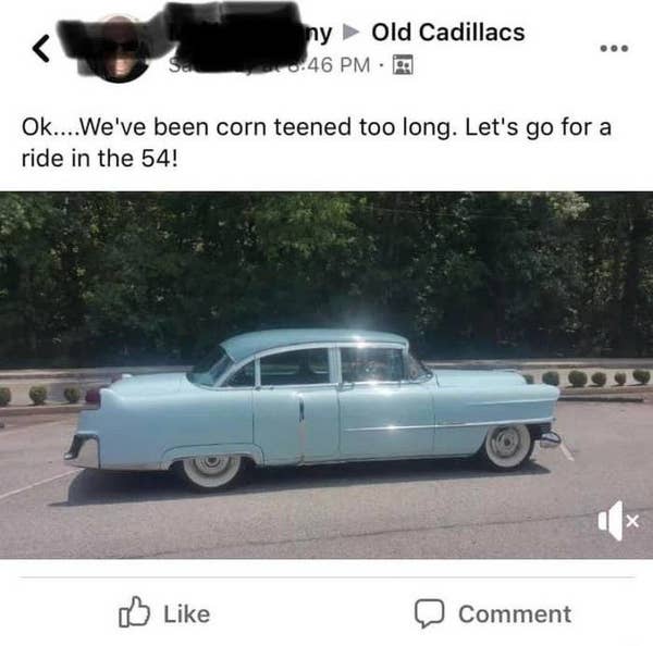dumb people - full size car - ny Old Cadillacs Ok....We've been corn teened too long. Let's go for a ride in the 54! x Comment