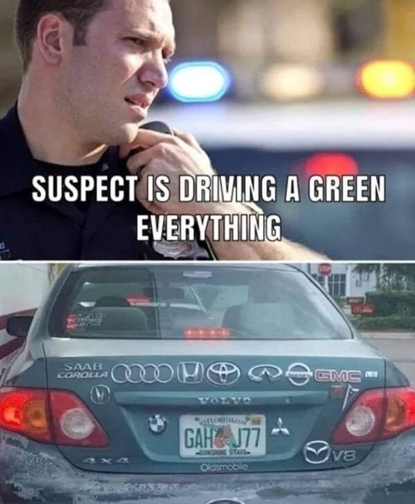 suspect is driving everything - Suspect Is Driving A Green Everything Saab Corolla Duo Pgms Gah J77 State Olcsnooie V8