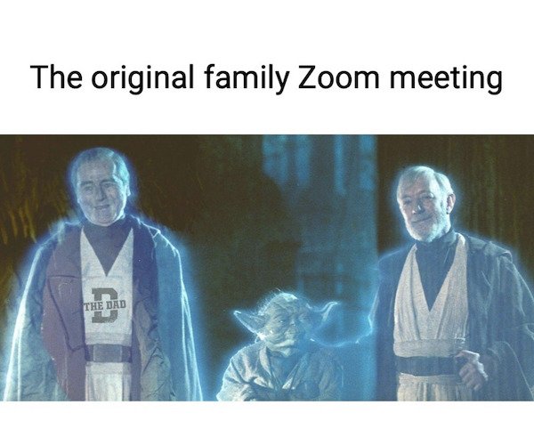 bill and ted star wars - The original family Zoom meeting The Dad