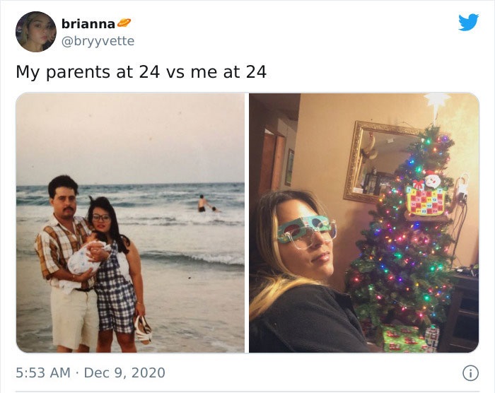 presentation - brianna My parents at 24 vs me at 24