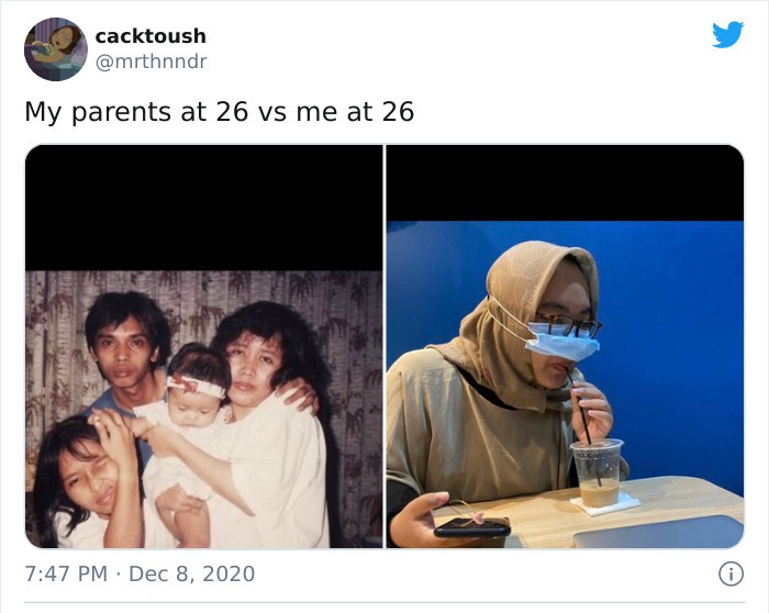 human behavior - cacktoush My parents at 26 vs me at 26 Unter