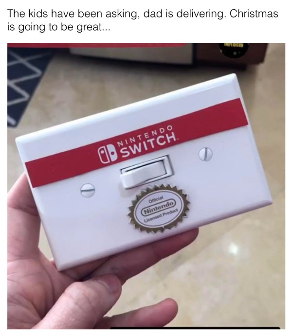 The kids have been asking, dad is delivering. Christmas is going to be great... Nintendo Switch Official Nintendo Licensed Product