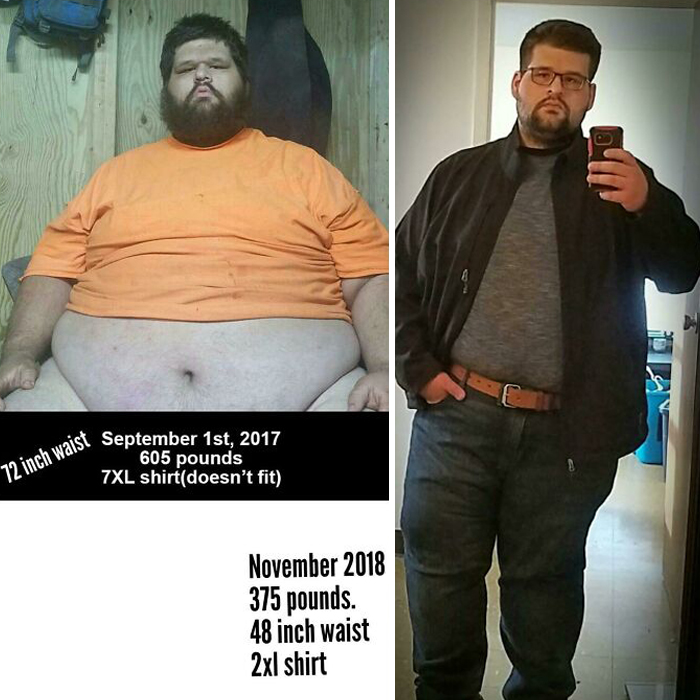 48 inch waist man - 72 inch waist September 1st, 2017 605 pounds 7XL shirtdoesn't fit 375 pounds. 48 inch waist 2xl shirt
