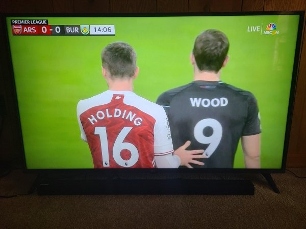 television - Premier League Ars OO Bur Live Nbcn Wood Holding 16 19