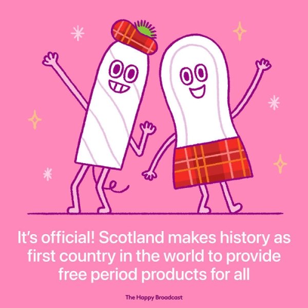 clothing - 00 09 e It's official! Scotland makes history as first country in the world to provide free period products for all The Happy Broadcast