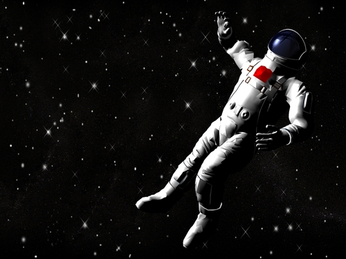 frozen person in space