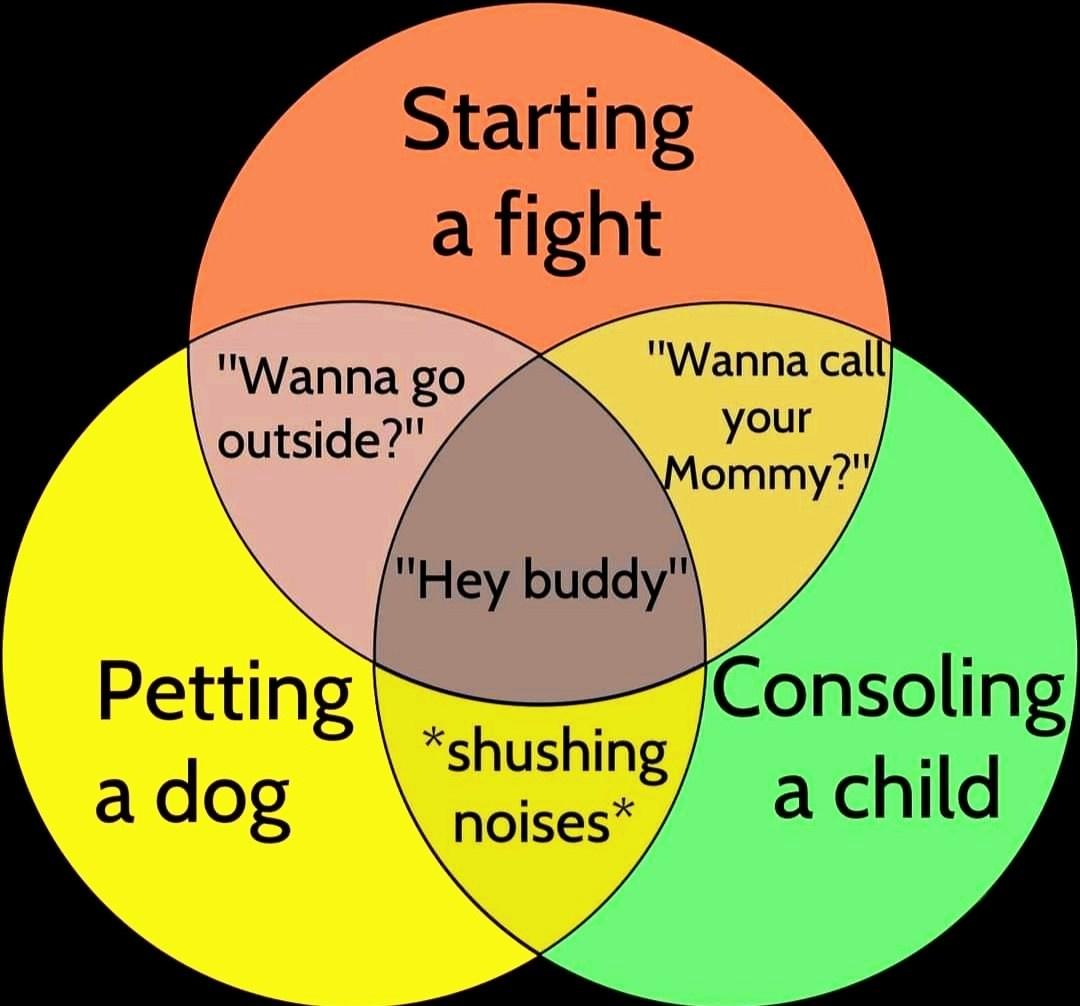 funny pictures - Starting a fight diagram