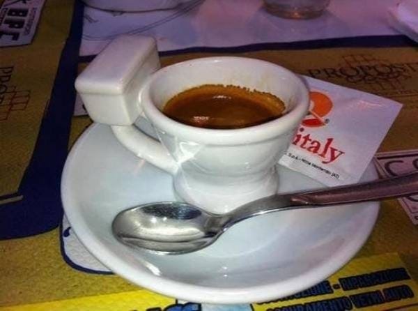 funny pictures - coffee cup that looks like a toilet