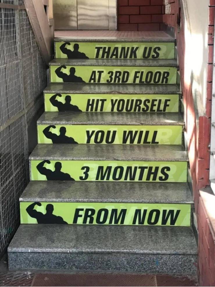 thank us at 3rd floor hit yourself you will 3 months from now - Thank Us At 3RD Floor Hit Yourself You Will 3 Months From Now