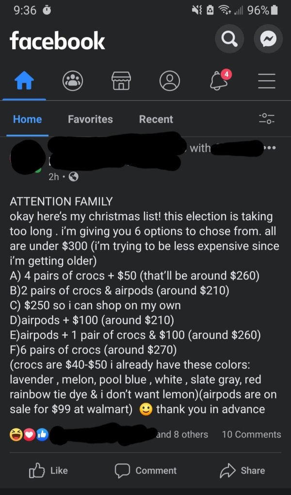 16 Entitled People Who Want Free Stuff For the Holidays.