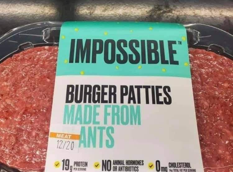 kobe beef - Impossible No Animal Hormones Umowy Totae Futter Berdam Protein Cholesterol Burger Patties Made From Ants Meat 1220