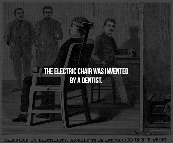 electric chair - The Electric Chair Was Invented By A Dentist. Execution By Electricity, Shortly To Be Introduced In N. Y. State.