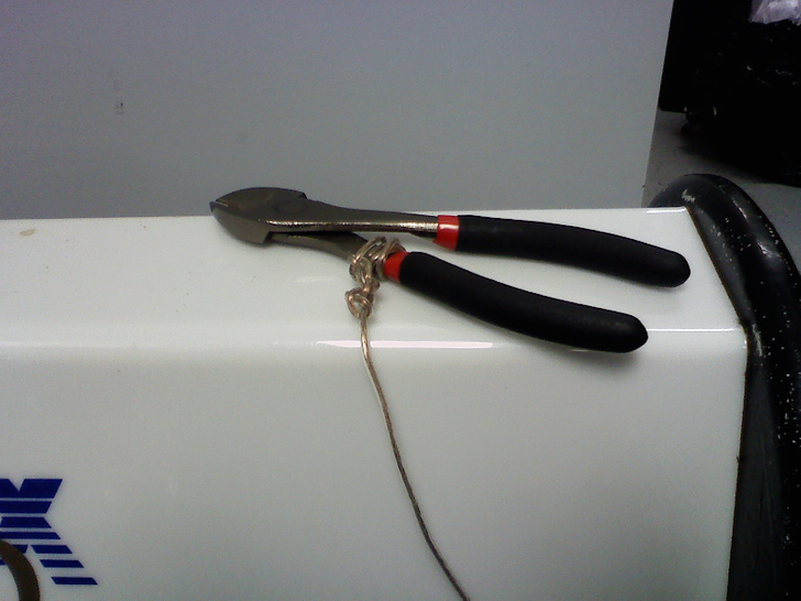 “My boss was tired of our wire cutters getting stolen. I’m not sure this will solve it.”