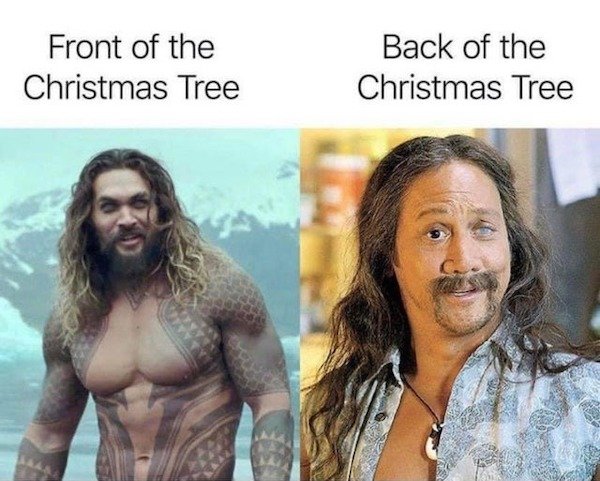 jason momoa - Front of the Christmas Tree Back of the Christmas Tree