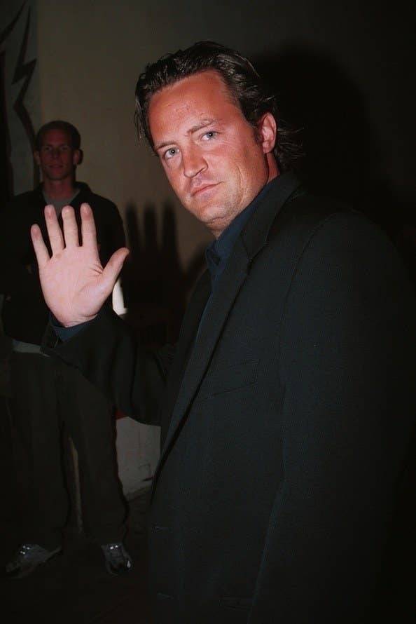 Matthew Perry lost part of his middle finger in a car door.