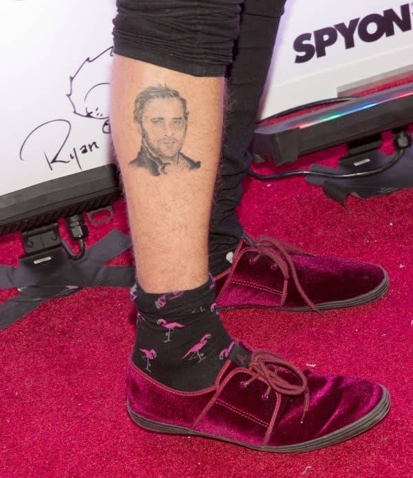 Ryan Cabrera has a tattoo of Ryan Gosling's face on his leg.