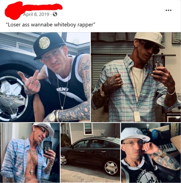 fashion accessory - ... . "Loser ass wannabe whiteboy rapper" Rent Men