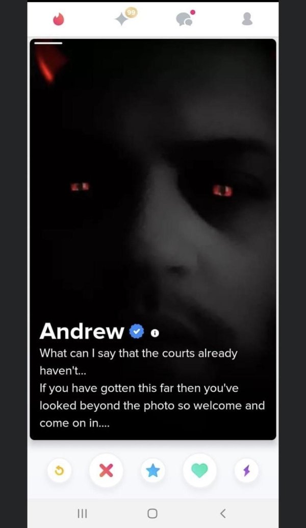 screenshot - Andrew What can I say that the courts already haven't... If you have gotten this far then you've looked beyond the photo so welcome and come on in.... X 111