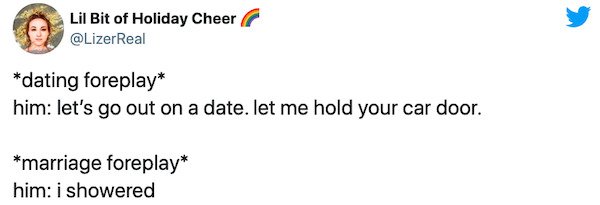 paper - Lil Bit of Holiday Cheer Real dating foreplay him let's go out on a date. let me hold your car door. marriage foreplay him i showered