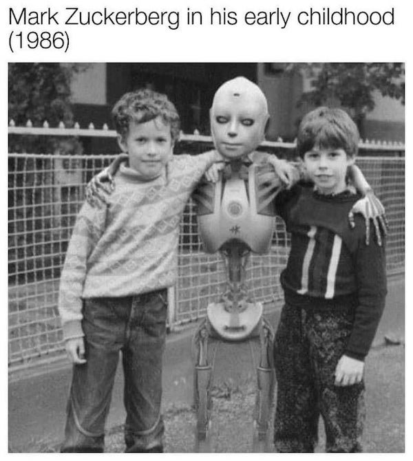 rape robot - Mark Zuckerberg in his early childhood 1986
