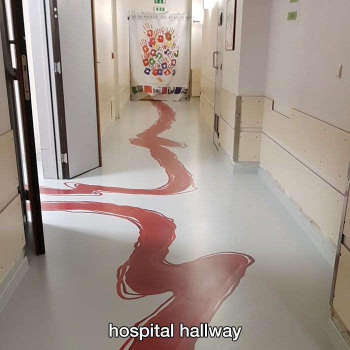 children's hospital meme - O Patient Dicit De w hospital hallway