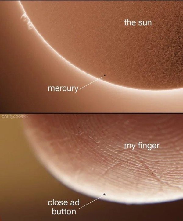 close up - the sun mercury prettycooltim my finger close ad button