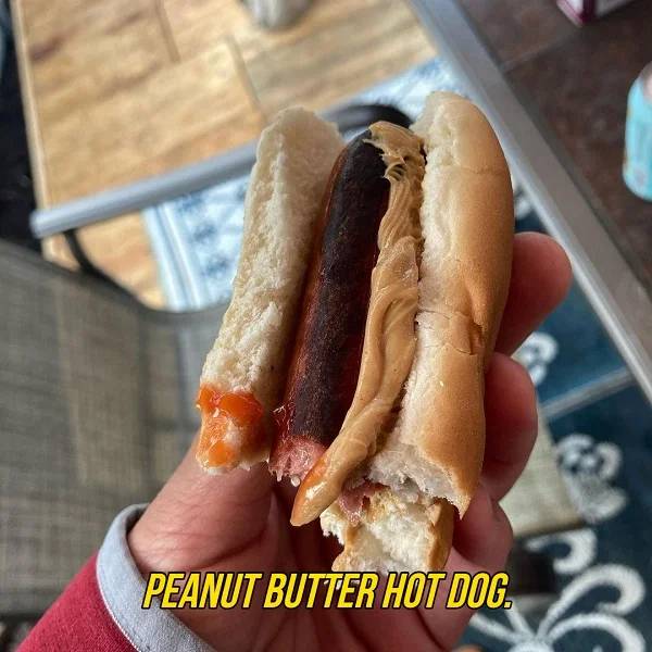 chili dog - Peanut Butter Hot Dog