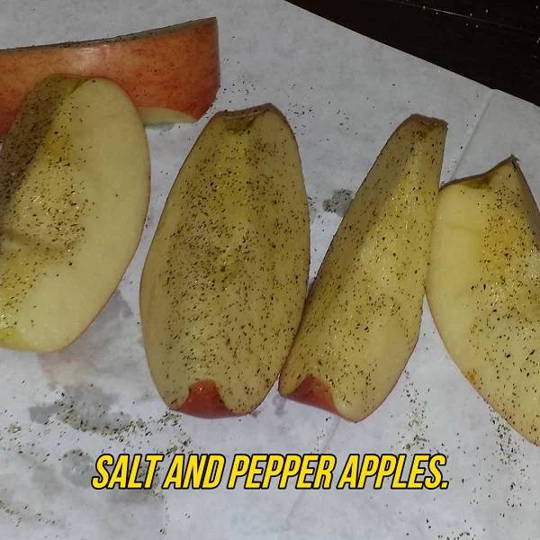 Salt And Pepper Apples.