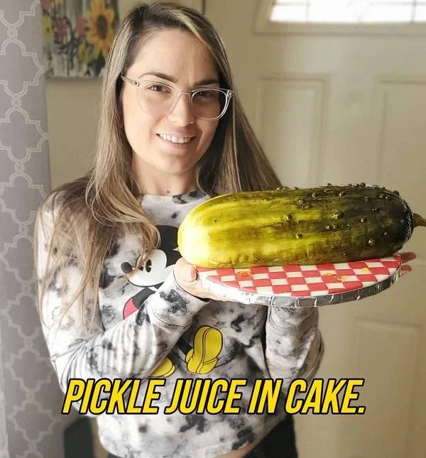 junk food - Pickle Juice In Cake.