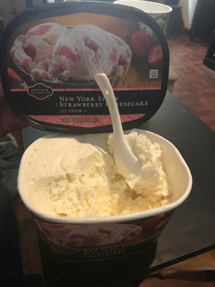 private selection strawberry cheesecake ice cream - Private Selection New York S1 E I Strawberryeesecake Ice Cream 48 Floz L5 Qt Lal