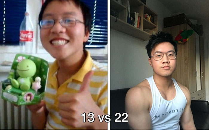 muscles before and after puberty - 13 vs 22 Yproteu