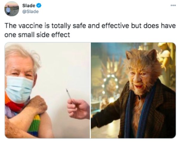 Vaccine - Slade The vaccine is totally safe and effective but does have one small side effect