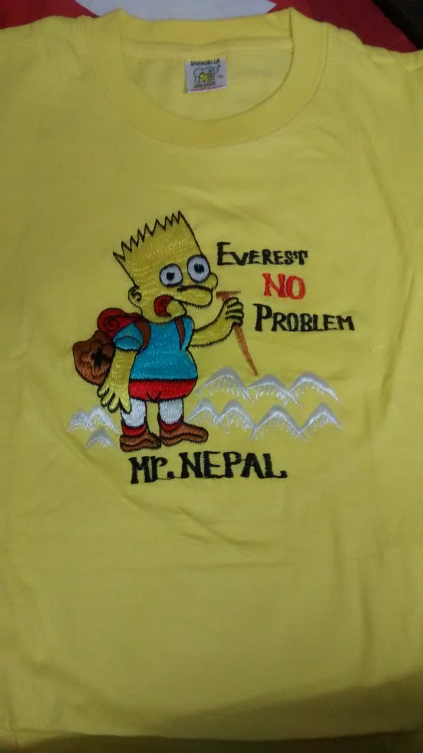 t shirt - Ma Everest No Problem Mr. Nepal