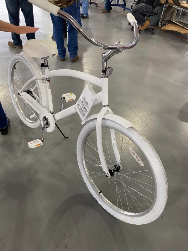 cool pics - all white bicycle