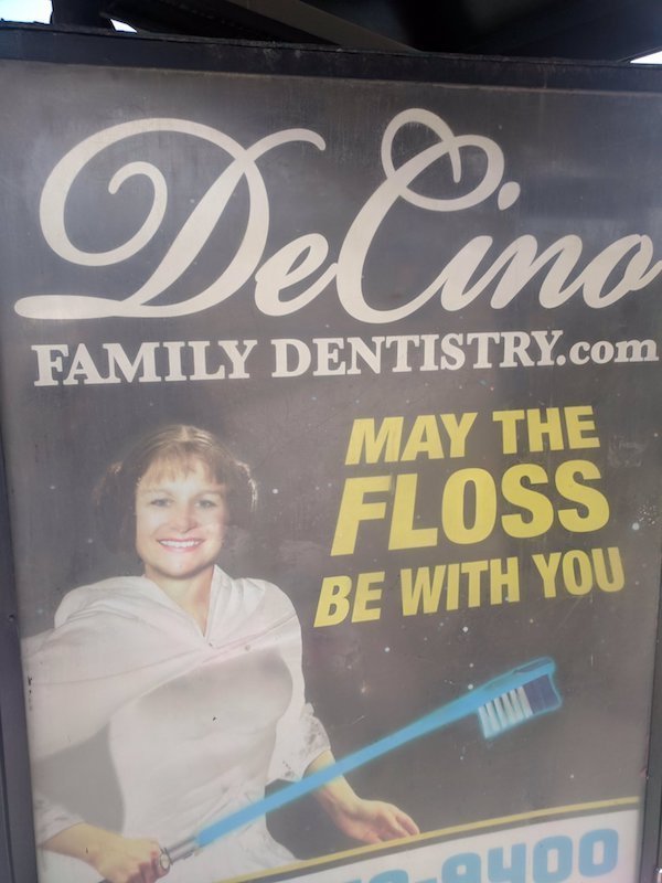 poster - Delino Family Dentistry.com May The Floss Be With You 200