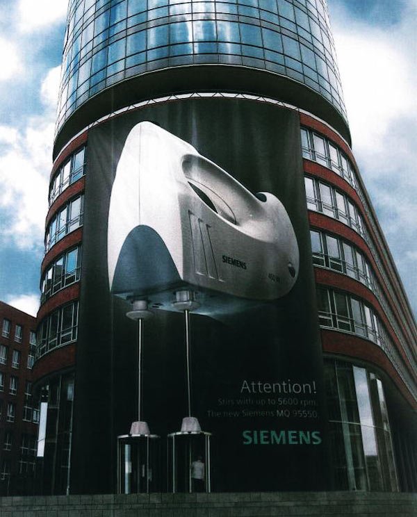 clever creative outdoor advertising - Siemens Attention! Stirs Wittrup to 5600 pm The new Siemens Mq 95550 Siemens