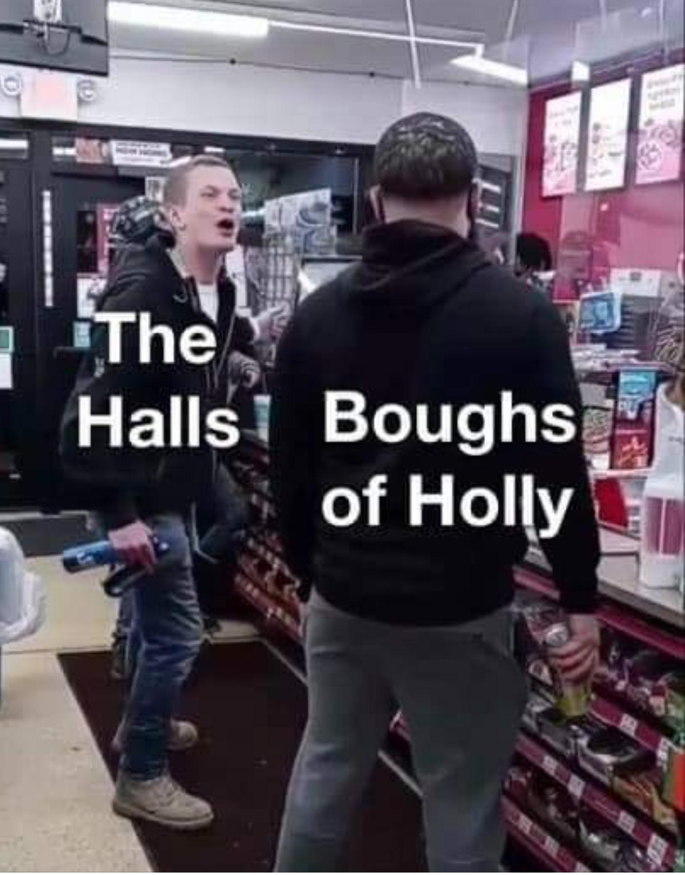 t shirt - " The Halls1 Boughs of Holly