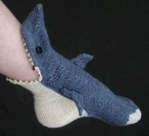 “Shark socks.”