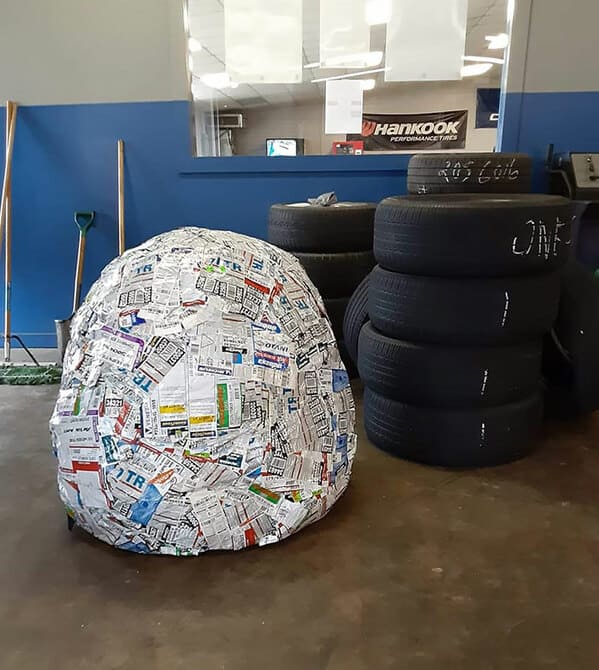 largest tire sticker ball