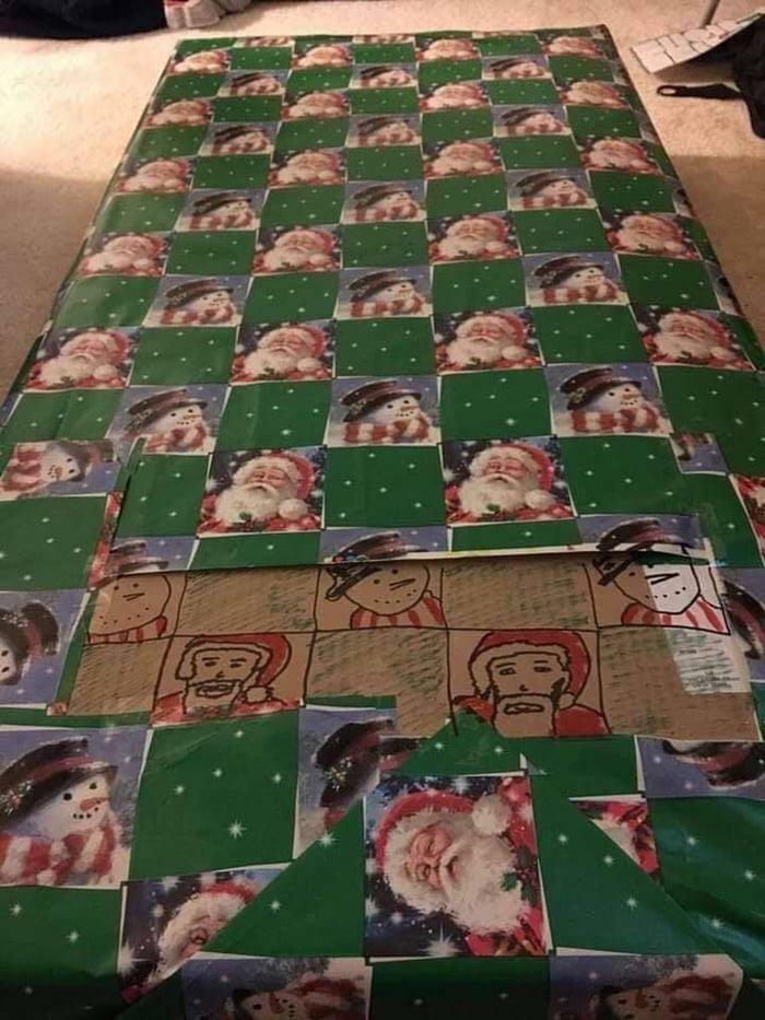 you run out of wrapping paper
