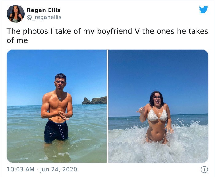 30 “Pics I Take Of My Boyfriend Vs. Pics He Takes Of Me”