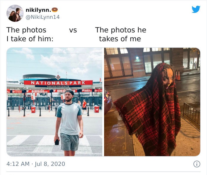 30 “Pics I Take Of My Boyfriend Vs. Pics He Takes Of Me”