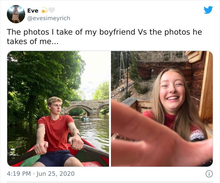 30 “Pics I Take Of My Boyfriend Vs. Pics He Takes Of Me”