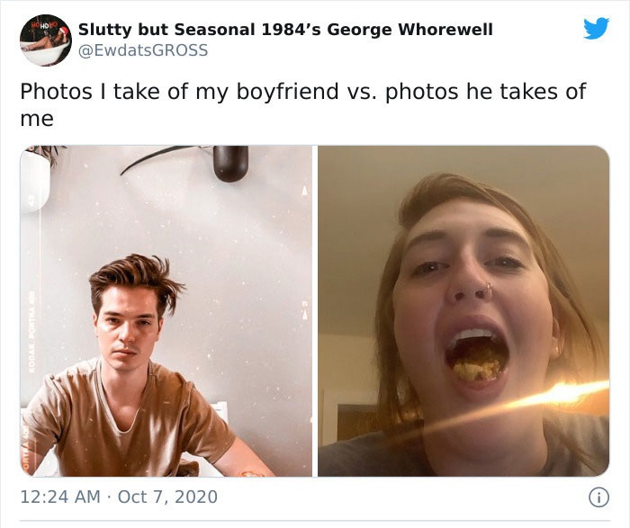 30 “Pics I Take Of My Boyfriend Vs. Pics He Takes Of Me”